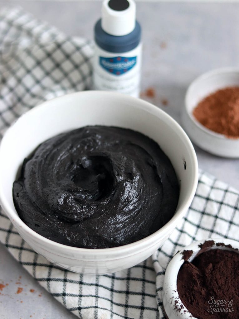 how to make black frosting