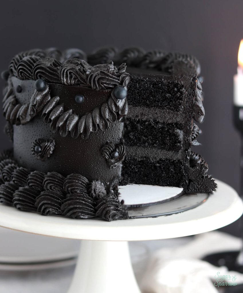 halloween cake ideas black velvet