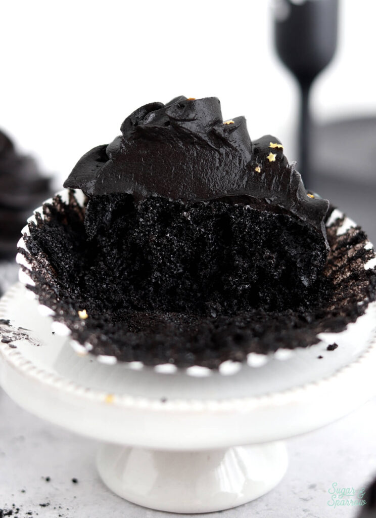 black velvet cake recipe with black buttercream