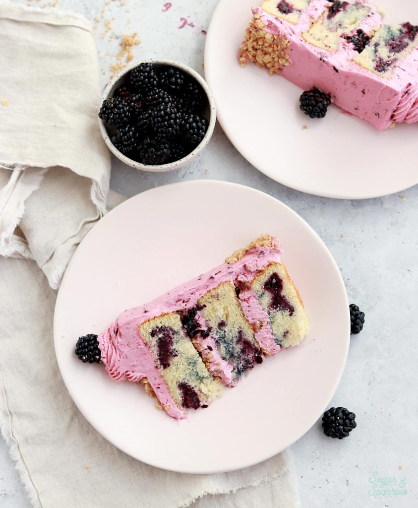 blackberry cake recipe with blackberry puree