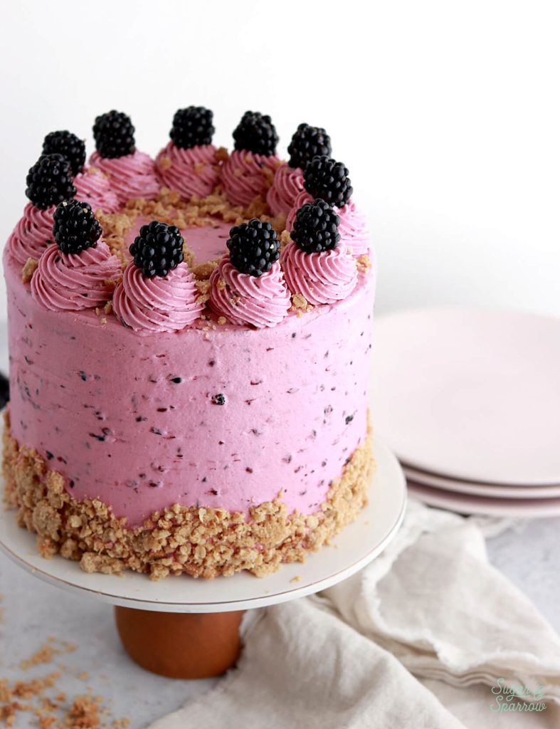 blackberry crisp cake recipe