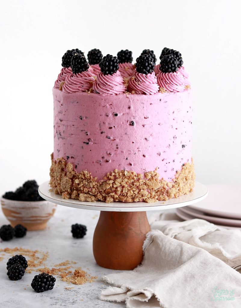 blackberry cake with blackberry buttercream recipe