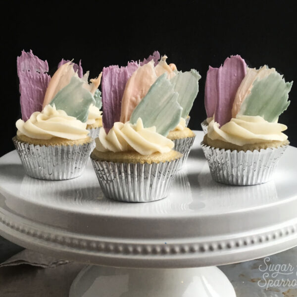 brushstroke cupcakes tutorial