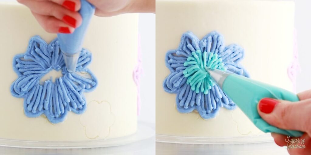 how to pipe embroidery with buttercream