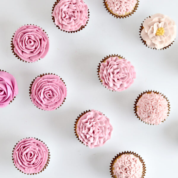 floral cupcakes tutorial