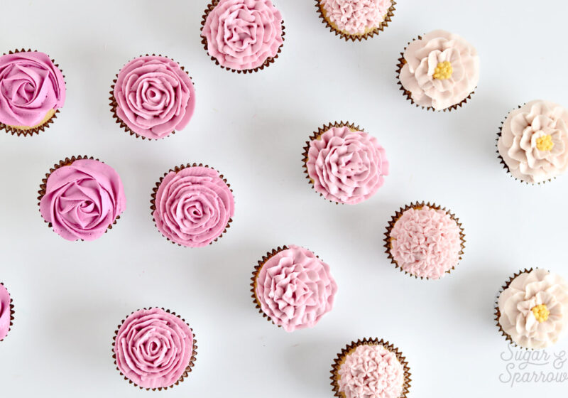 floral cupcakes tutorial