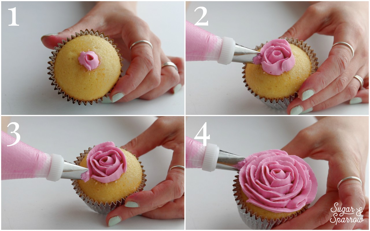 how to pipe buttercream roses