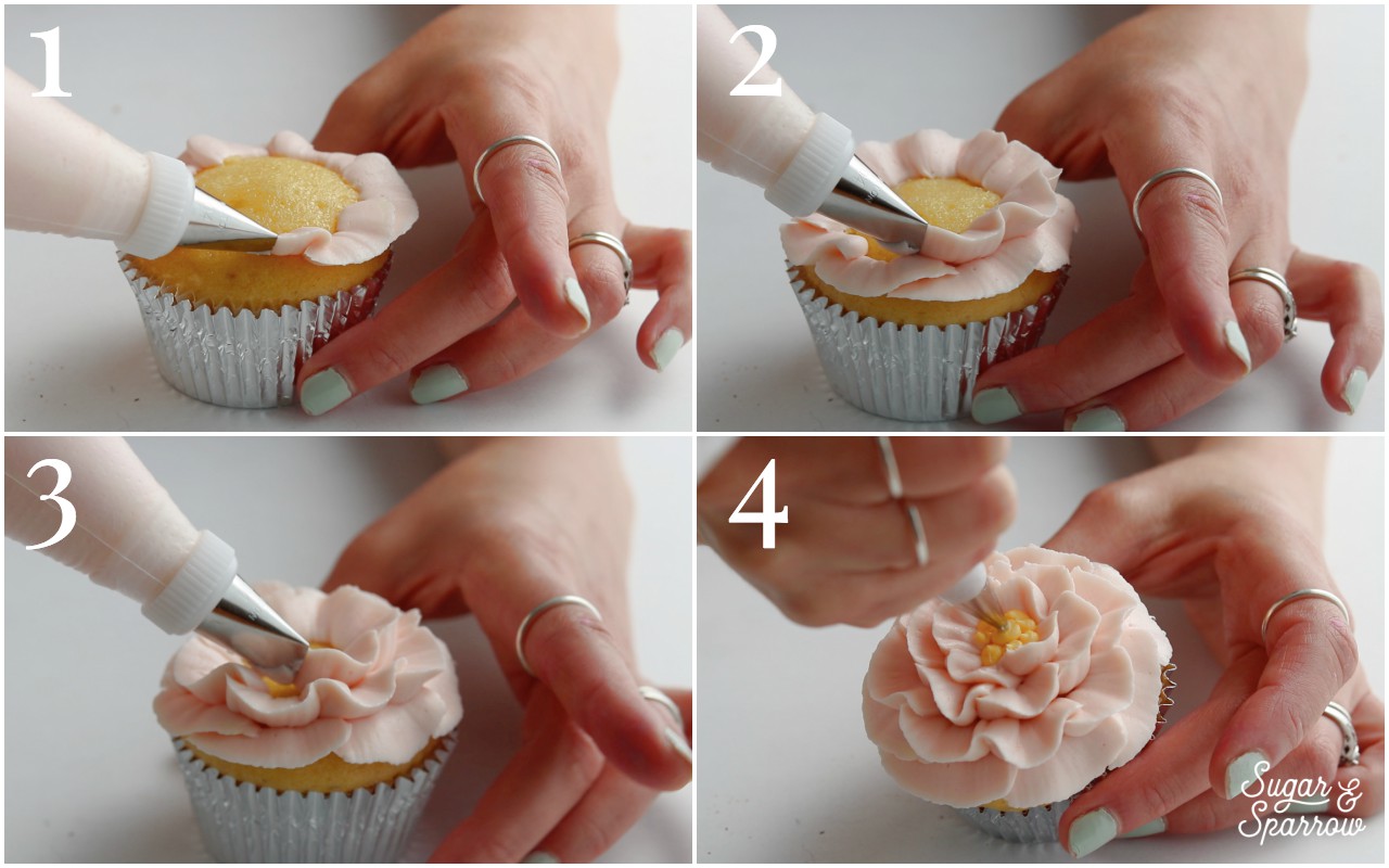 how to make buttercream camellias