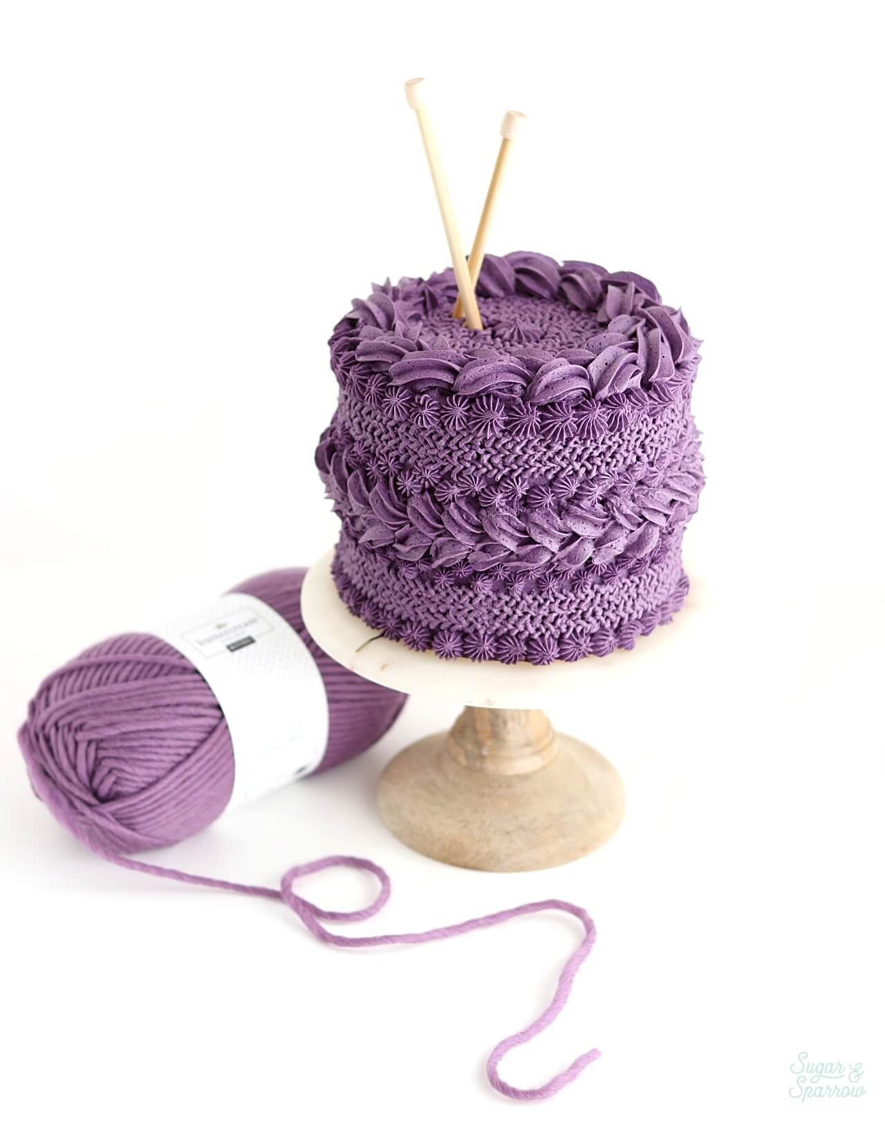 How to make a knitted buttercream cake