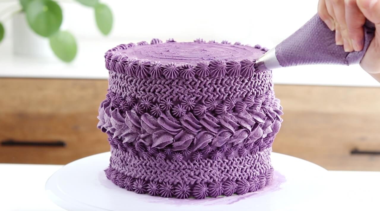 knitted buttercream piping techniques