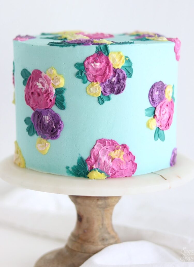 buttercream floral cake tutorial