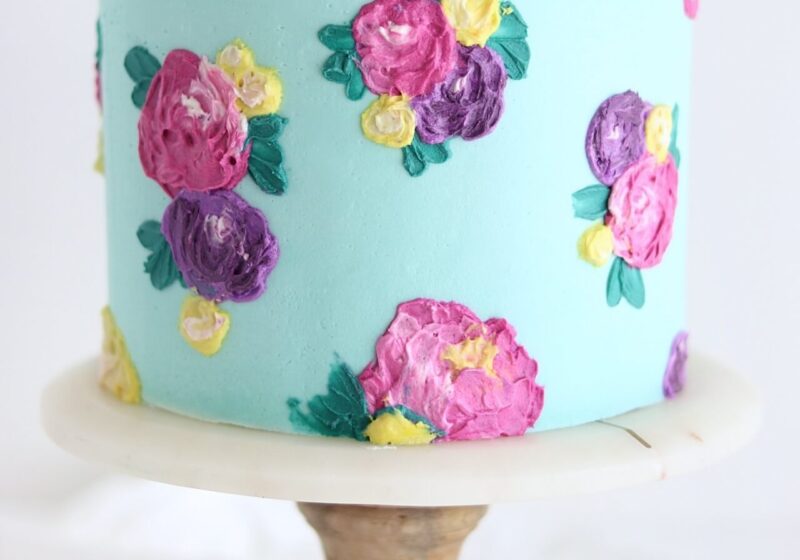 buttercream floral cake tutorial