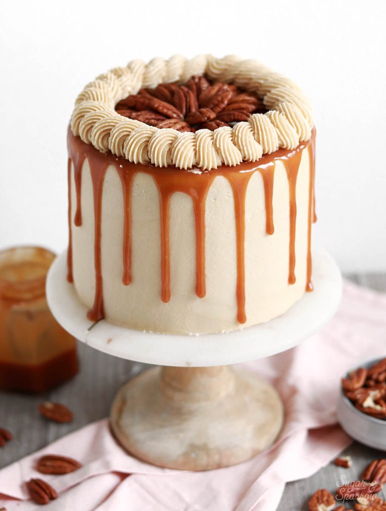 chocolate caramel pecan pie cake recipe