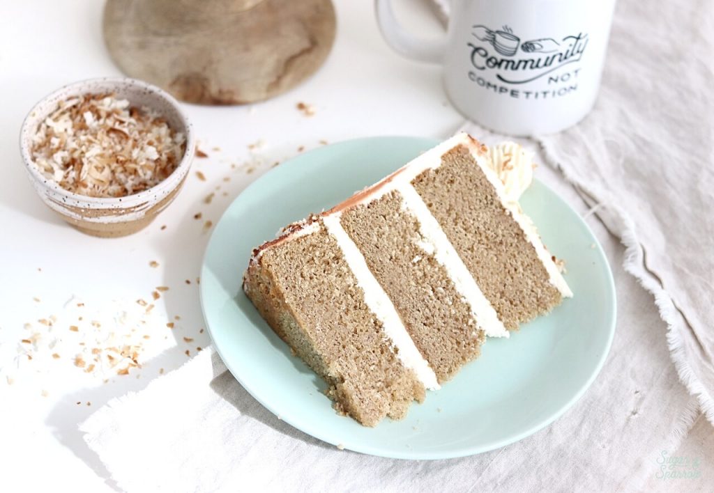 Chai Cake Recipe with Coconut Buttercream