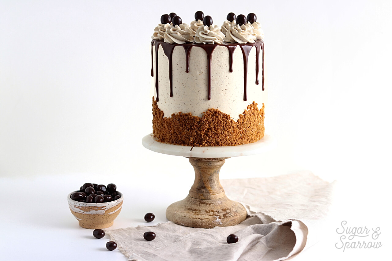 coffee layer cake recipe by sugar and sparrow