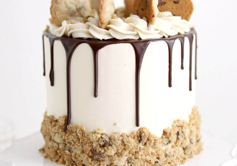 milk and cookies cake