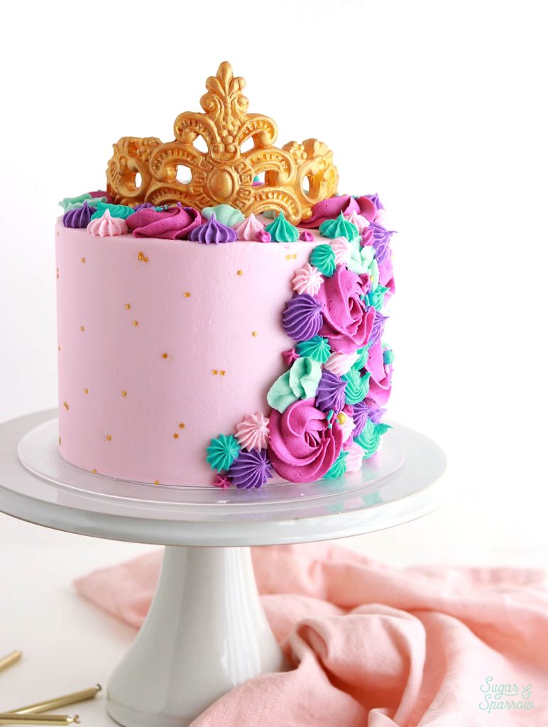 edible crown cake topper