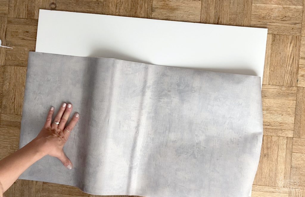 how to cover a board with contact paper