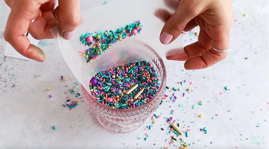 diy sprinkle letters tutorial