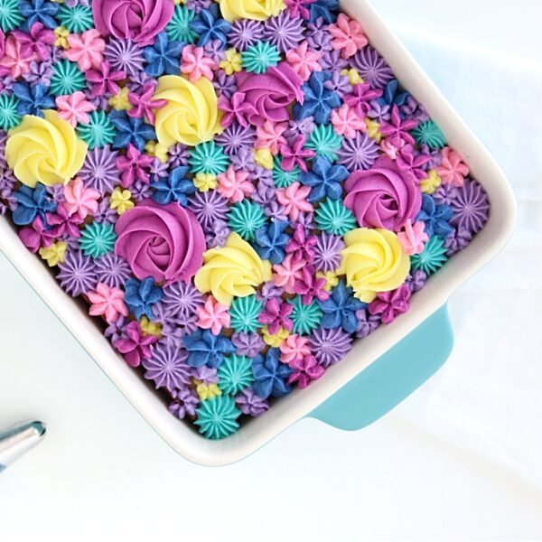 floral sheet cake tutorial