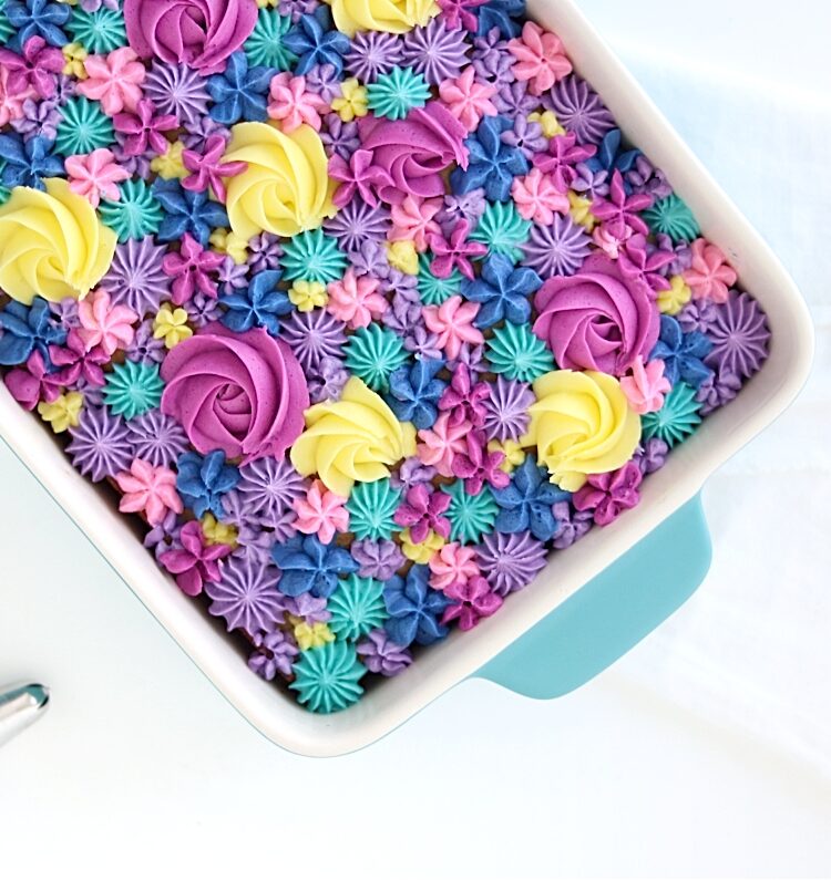 floral sheet cake tutorial