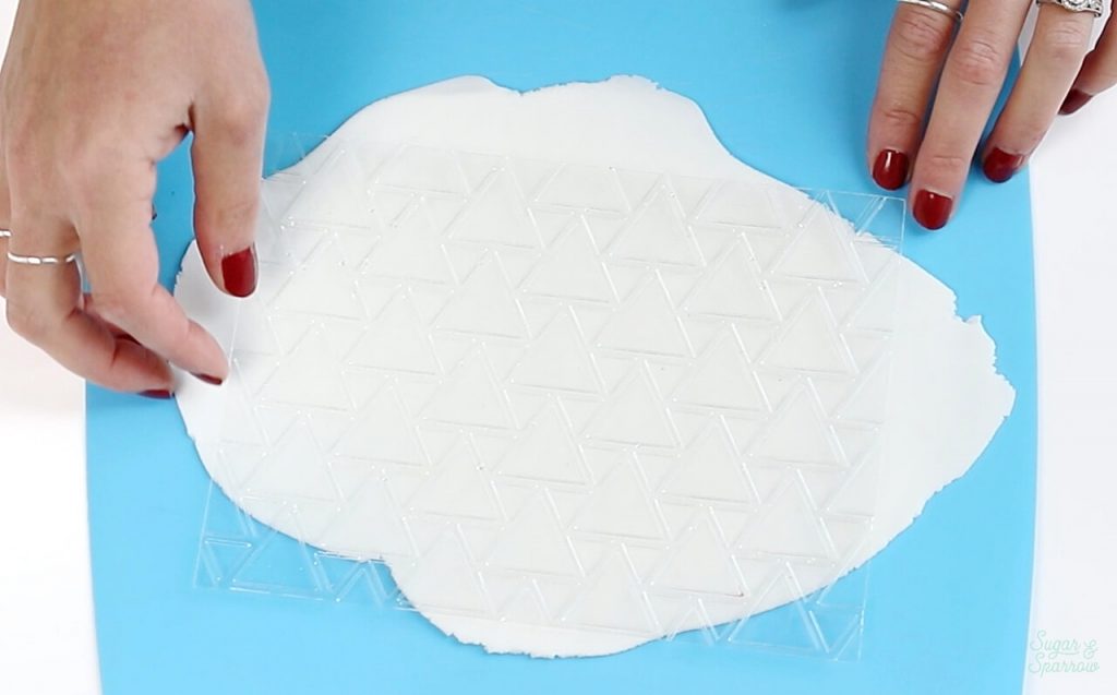 how to use texture mat on fondant