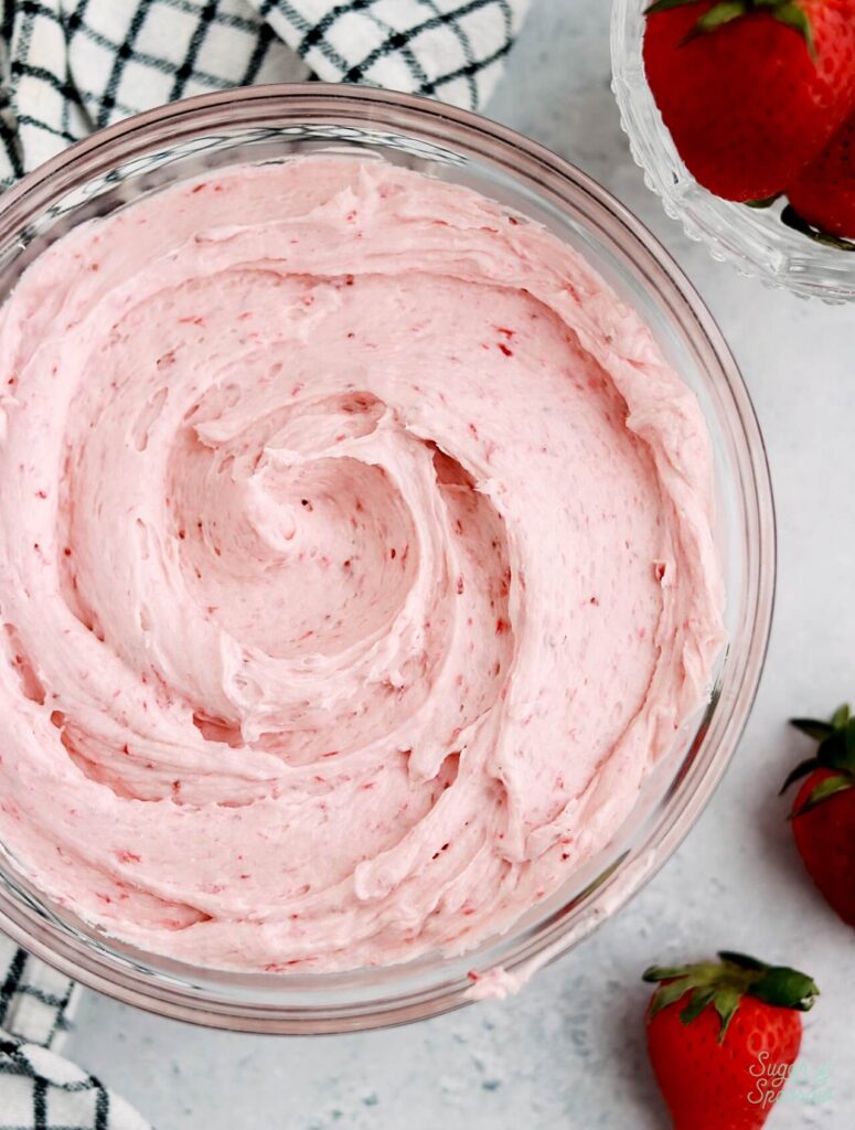 strawberry buttercream recipe with frozen strawberries