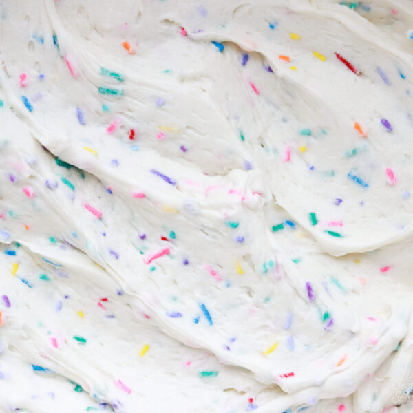 funfetti buttercream recipe by sugar and sparrow