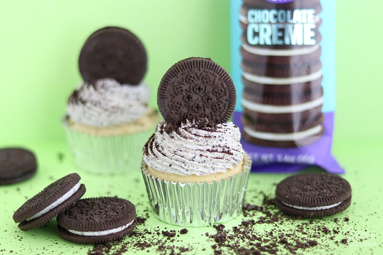 Gluten Free Oreo cookie cupcakes