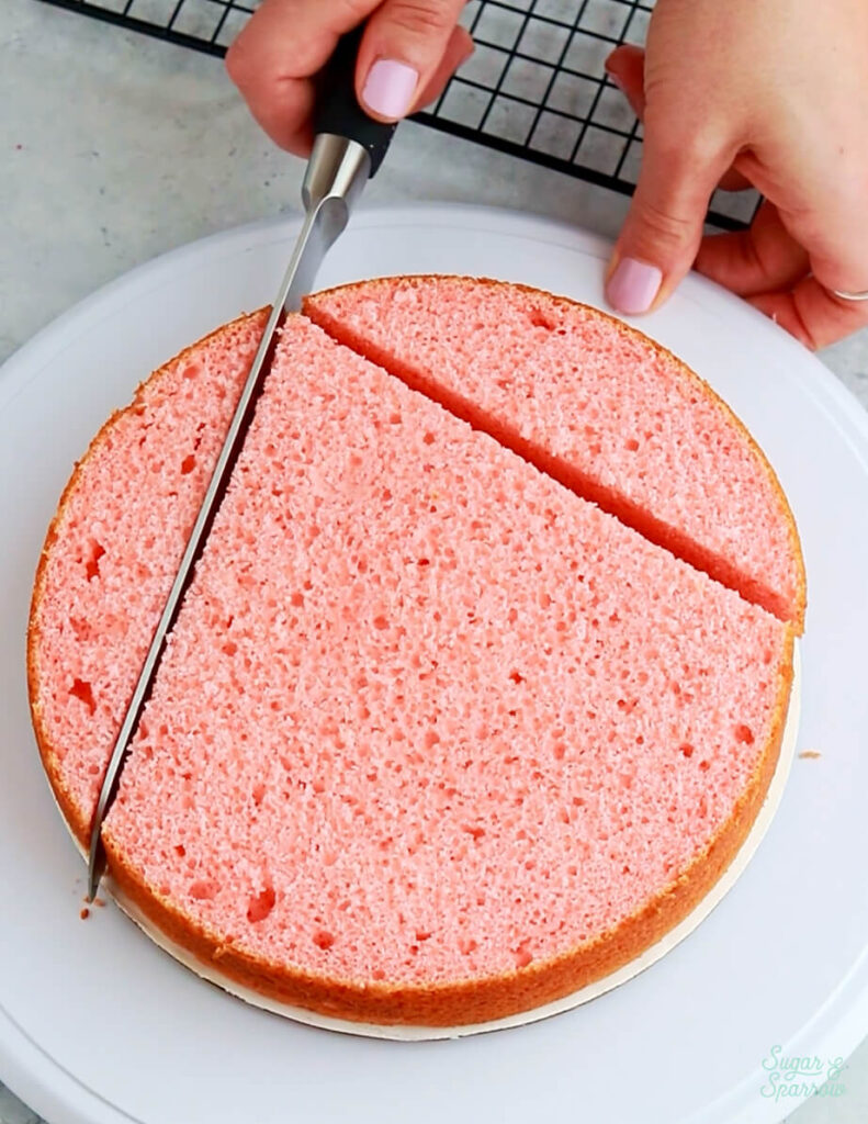 how to make a heart shaped cake with round cake layers