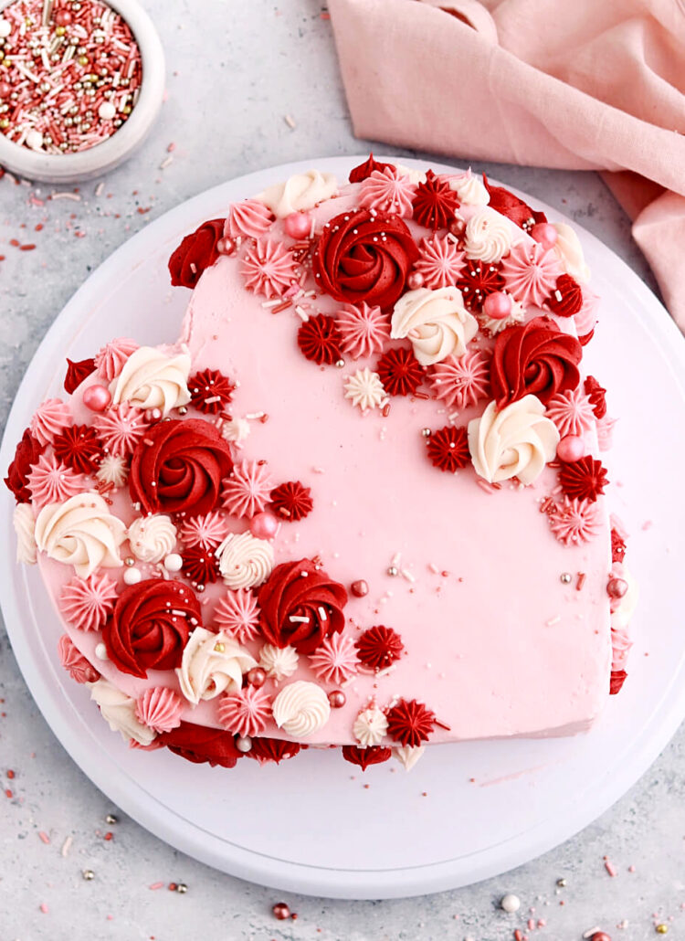 heart shaped cake tutorial