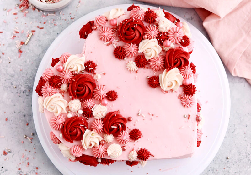 heart shaped cake tutorial