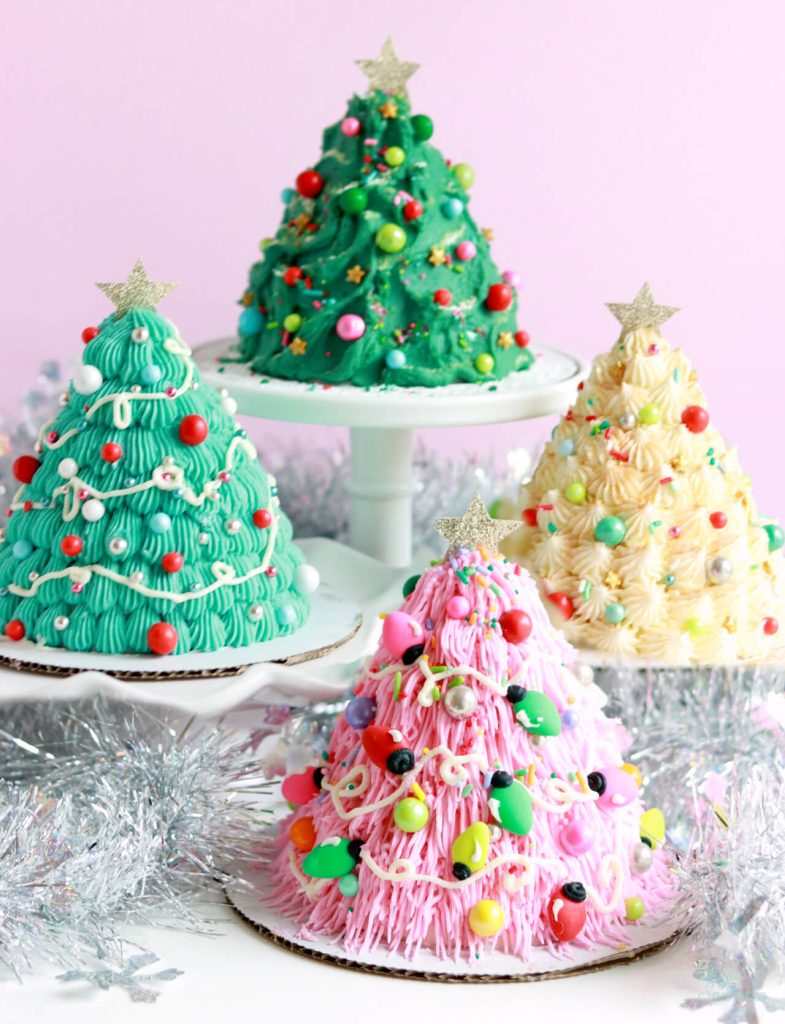 Christmas tree cakes by Sugar and Sparrow