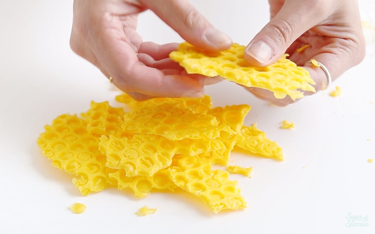 honeycomb cake decorating tutorial