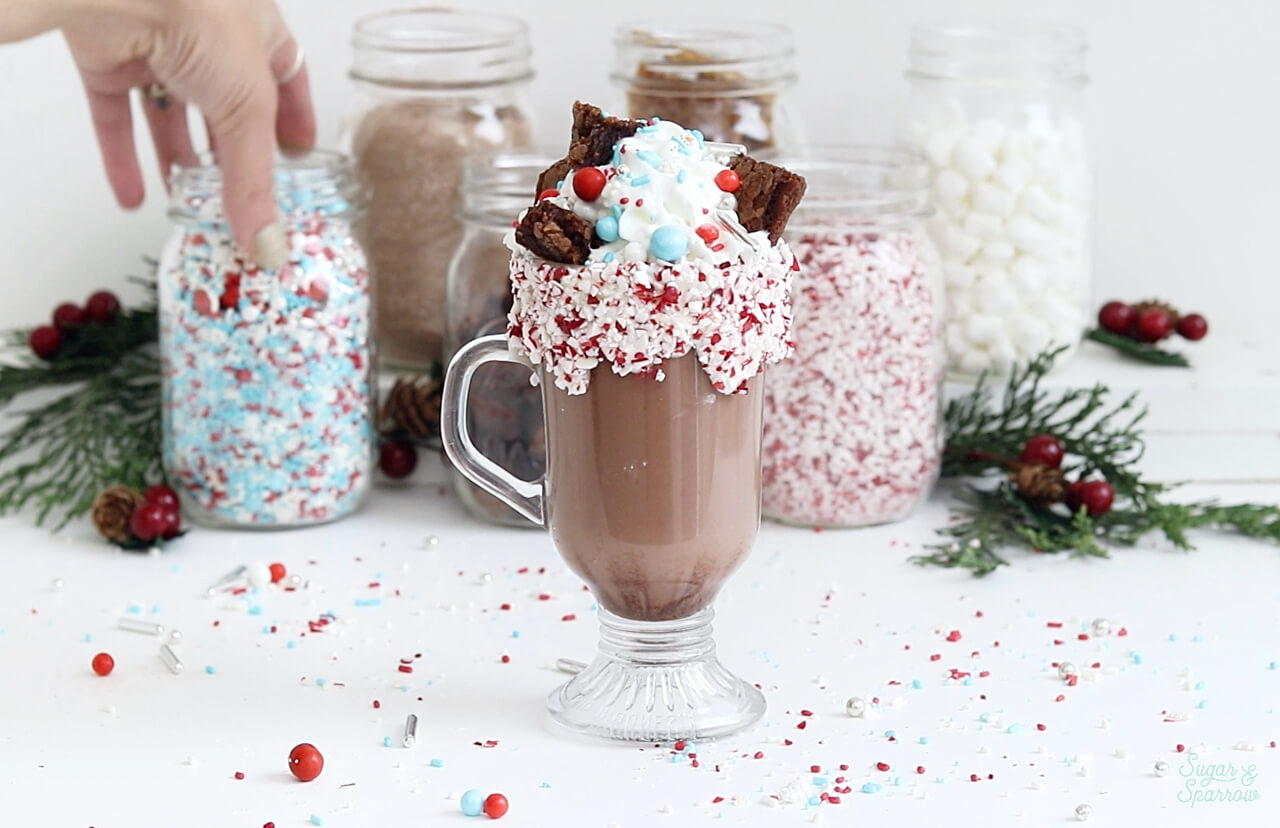 sprinkle hot cocoa