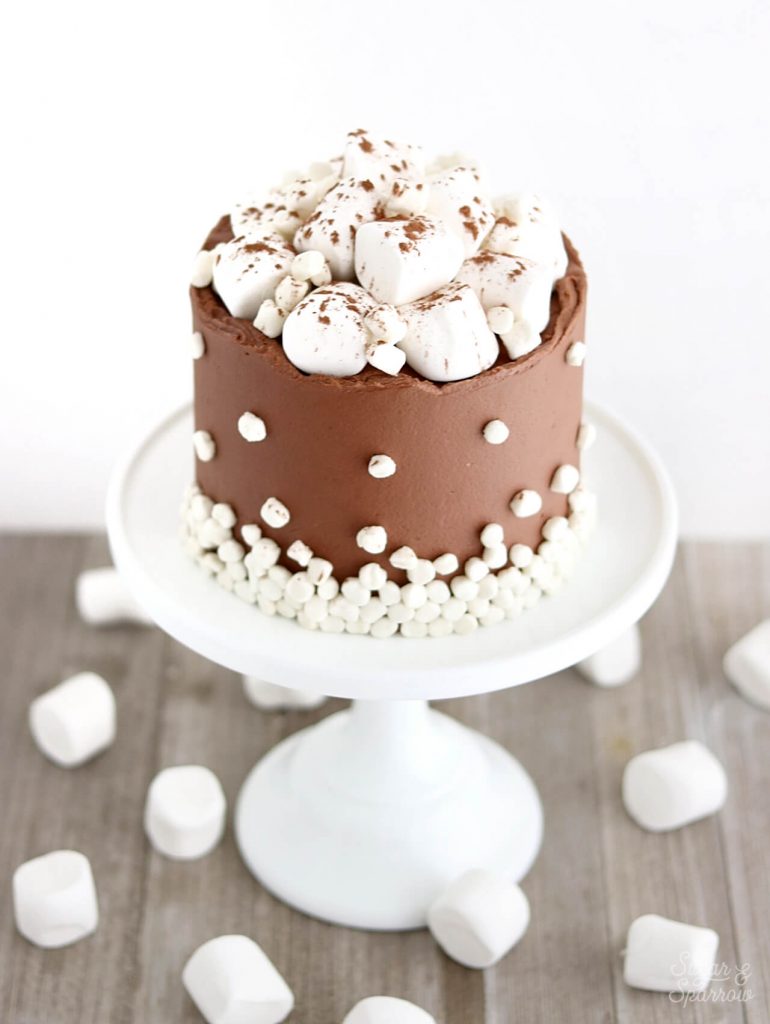 hot cocoa cake with marshmallows recipe