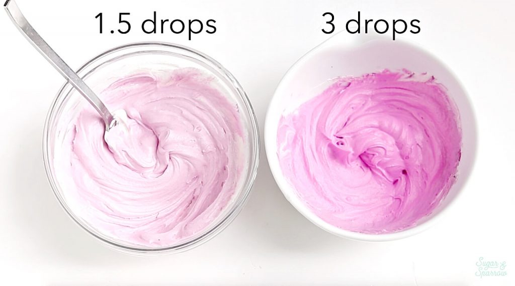 how to color buttercream pink