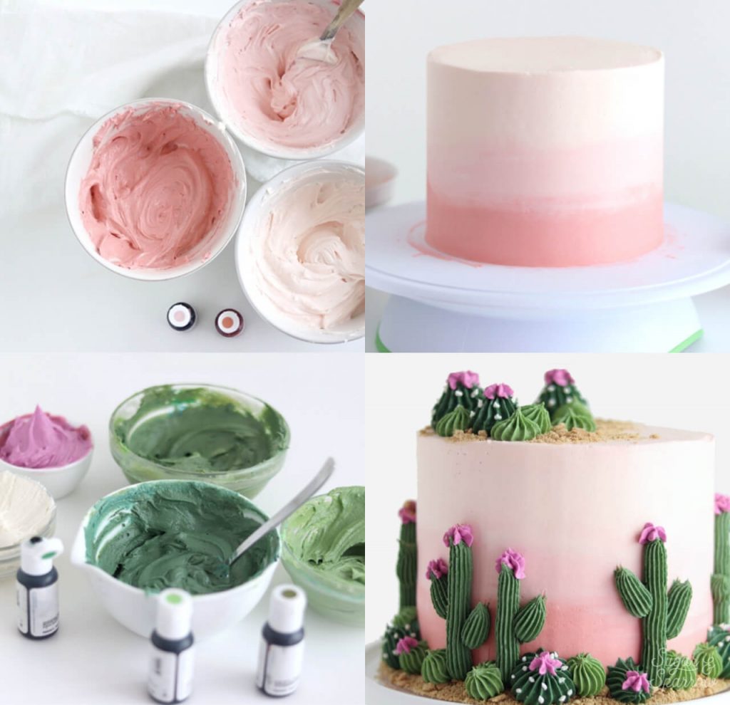 how to color icing for cake