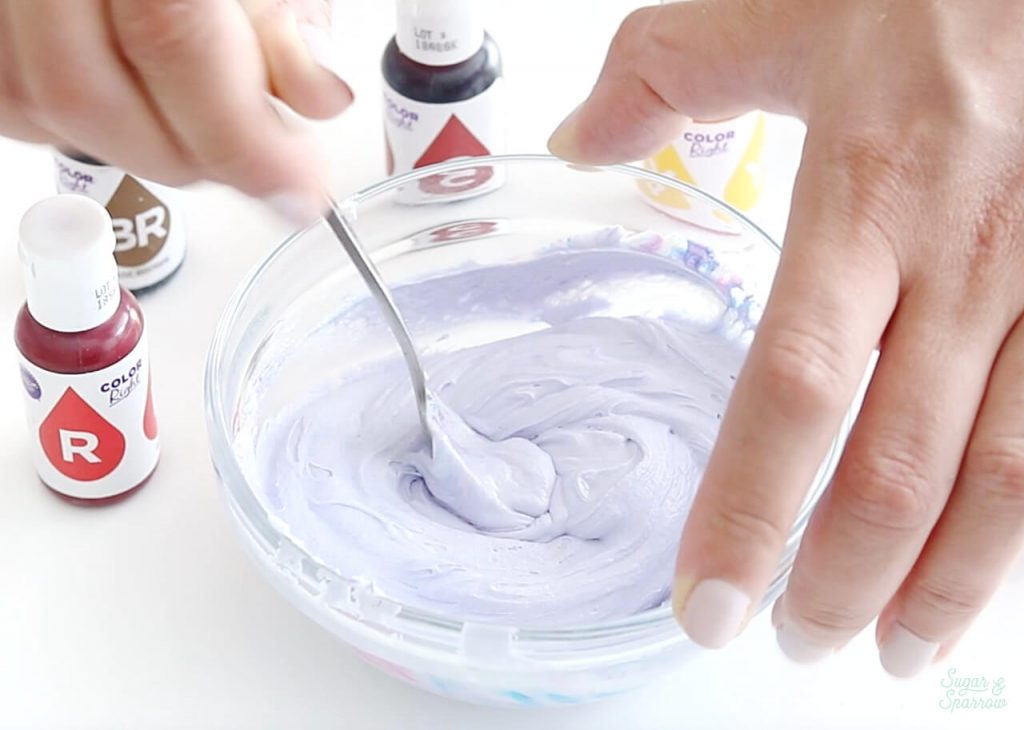 how to make purple frosting