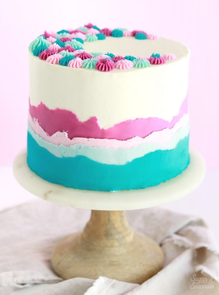 ombre cake by sugar and sparrow