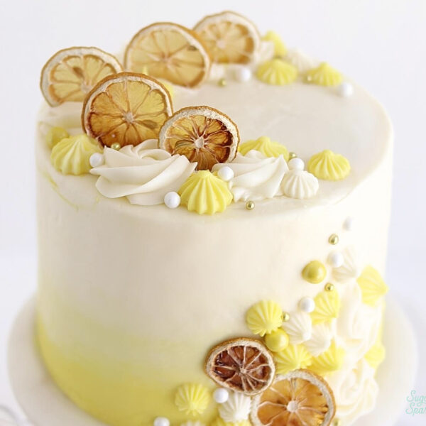 lemon cake with cream cheese buttercream