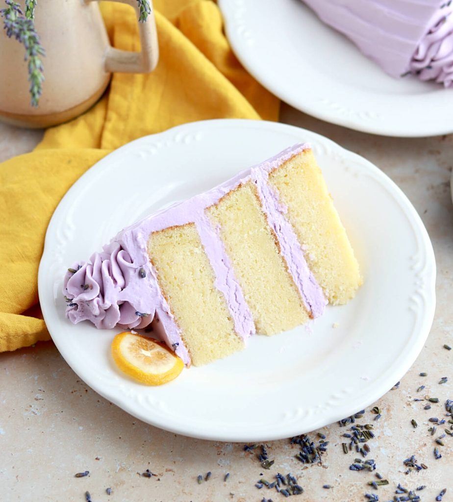 lemon cake with lavender buttercream recipe