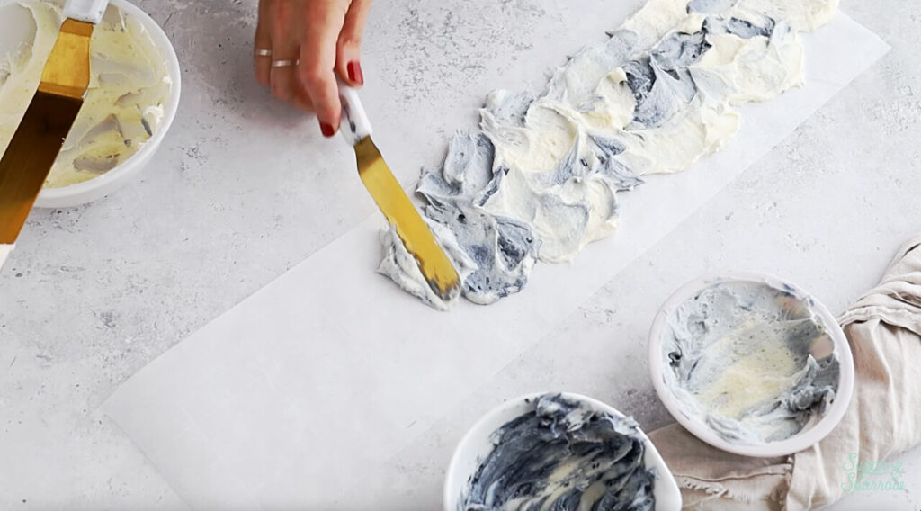 marble buttercream cake tutorial