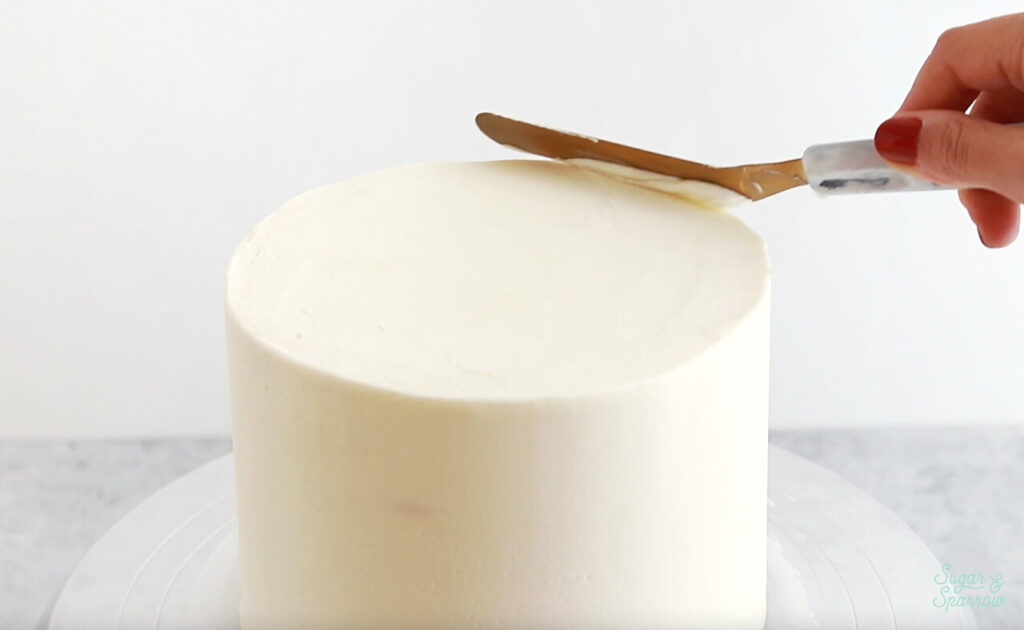 how to get sharp edges buttercream