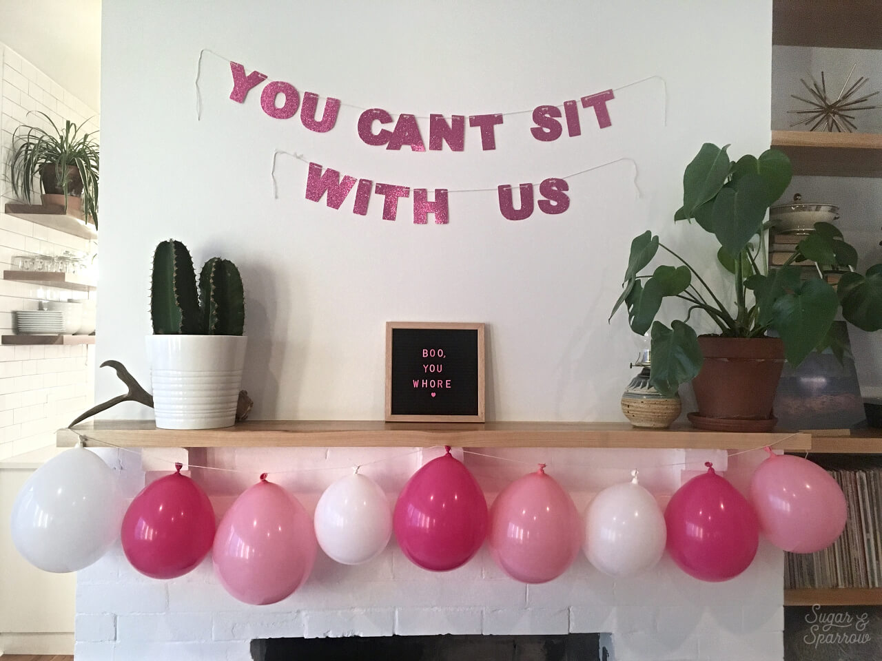 diy glitter banner