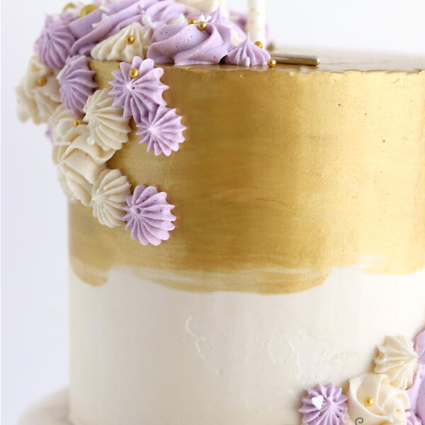 gold cake paint