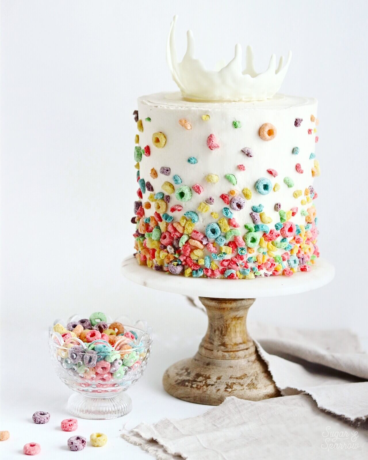 Milk and Cereal cake by Sugar and Sparrow