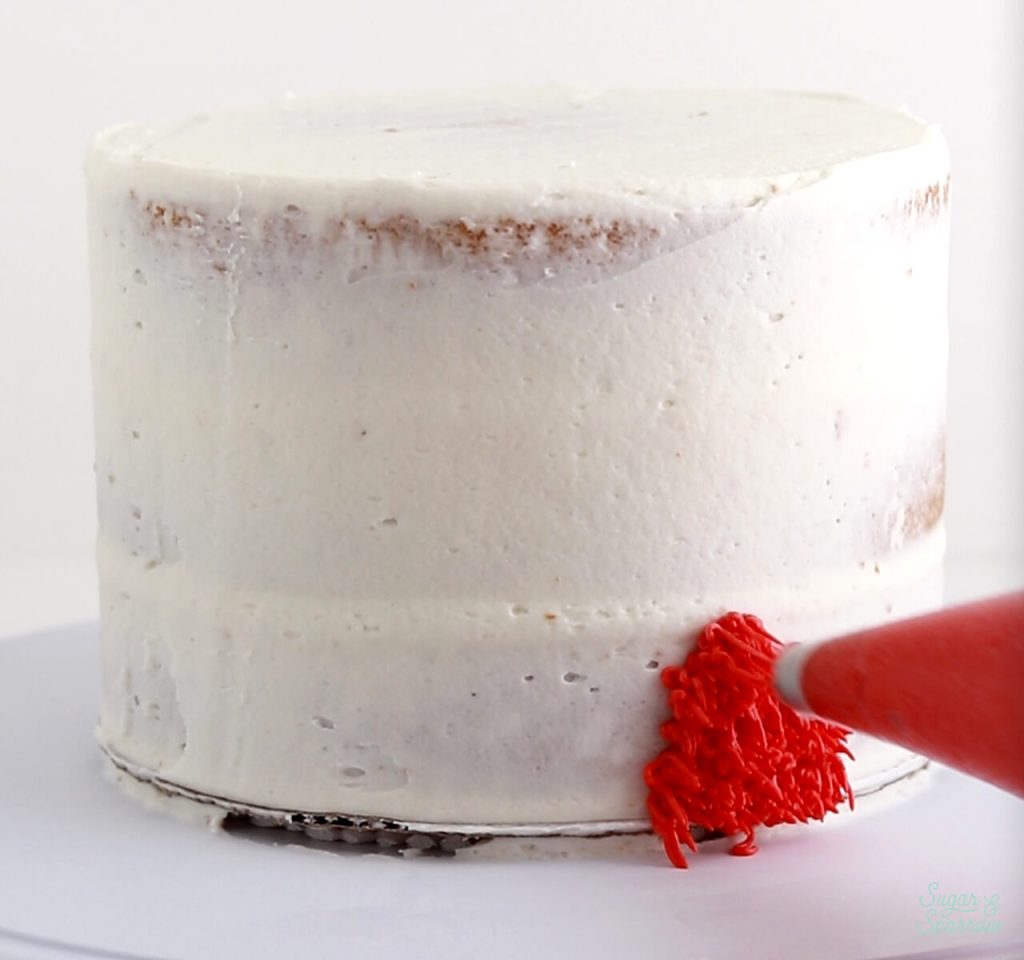 how to pipe a shag cake with buttercream