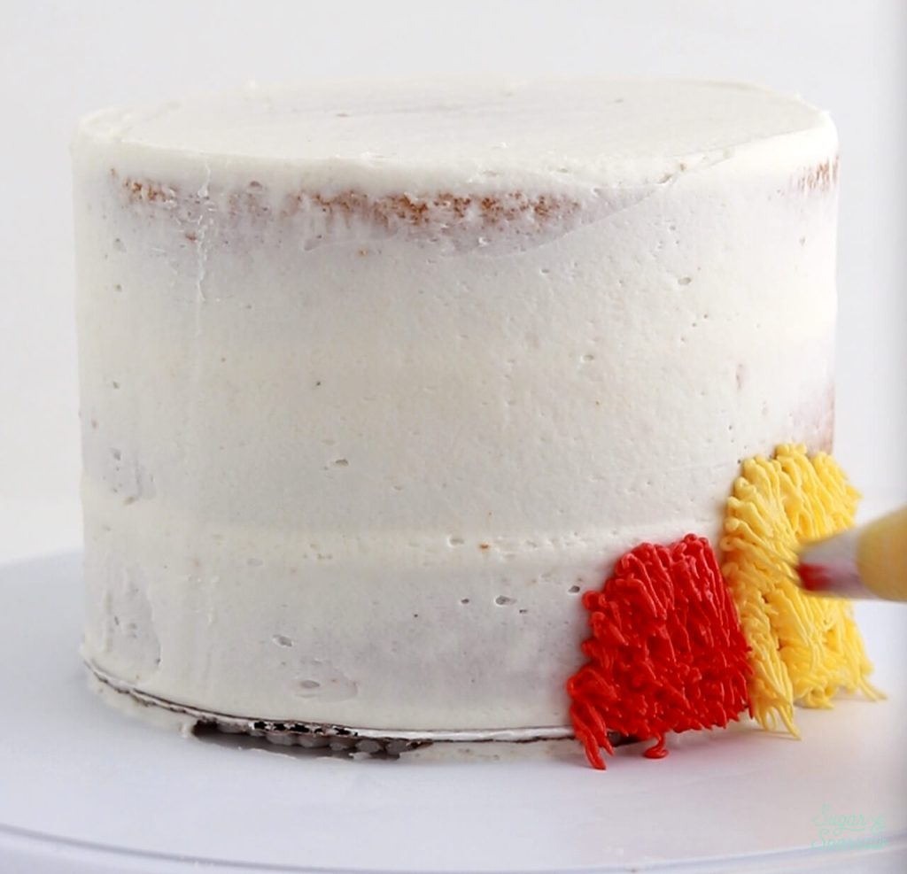 how to pipe a buttercream shag cake