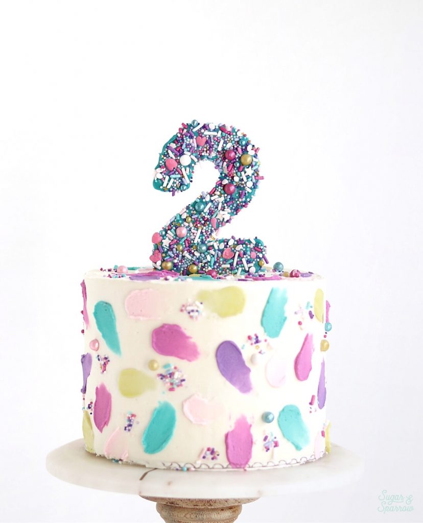 number cake topper for birthday cake